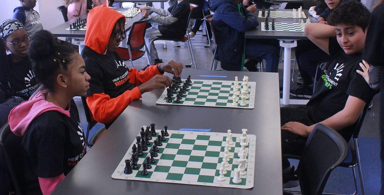 HEAF students participate in a chess tournament